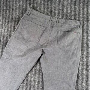 Halsey Mens 38x28 Gray Pants Comfort Fit Cotton Blend Casual Smart Minimalist‎